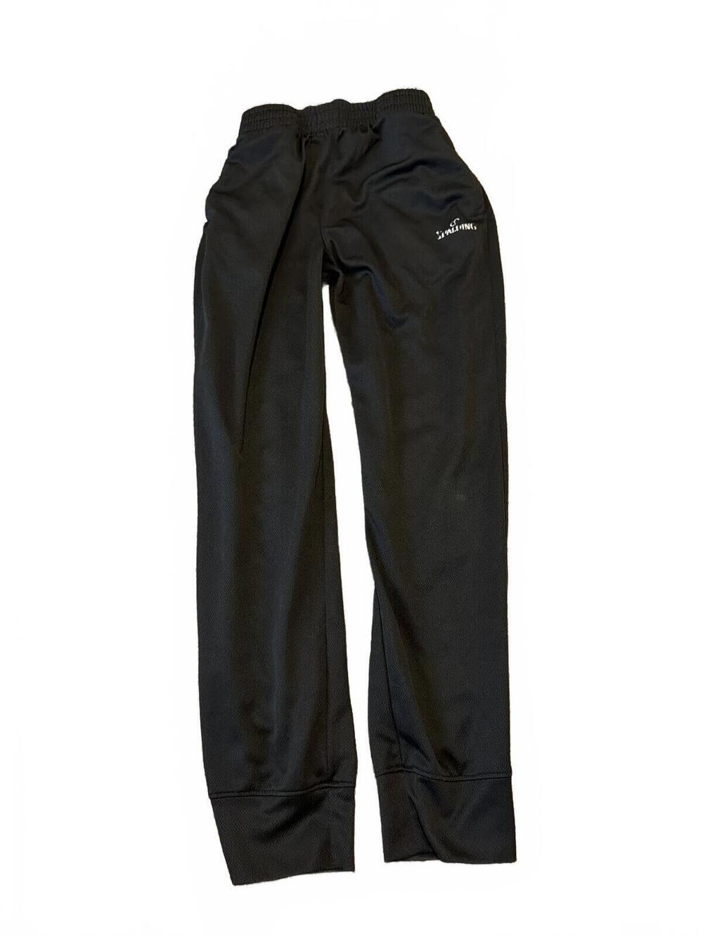 Spalding Boys Black Athletic Pants Size 10/12 - Comfortable Sportswear